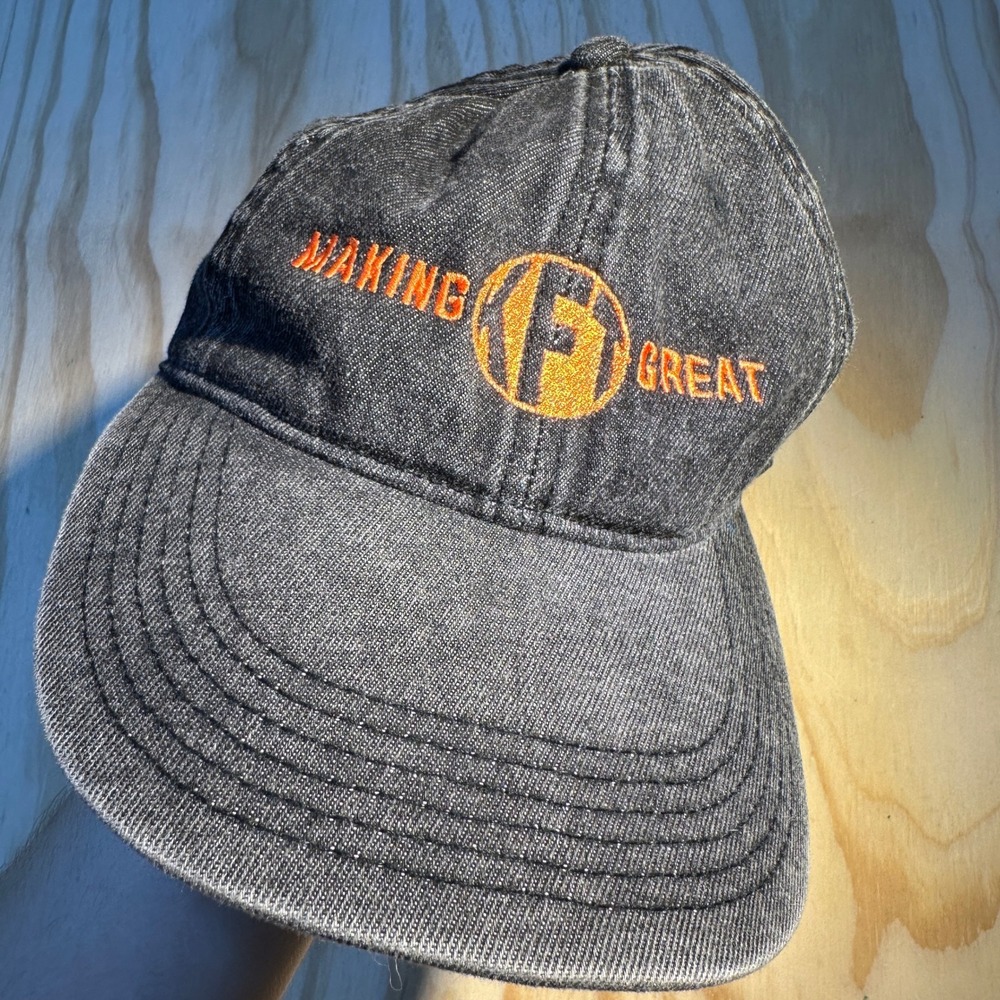 Richardson Style 382 Black Washed Denim KFT Making Great Embroidered Strapback